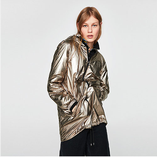 2018 Hot LOOSE-FITTING Metalljc Jacket Sweatshirt